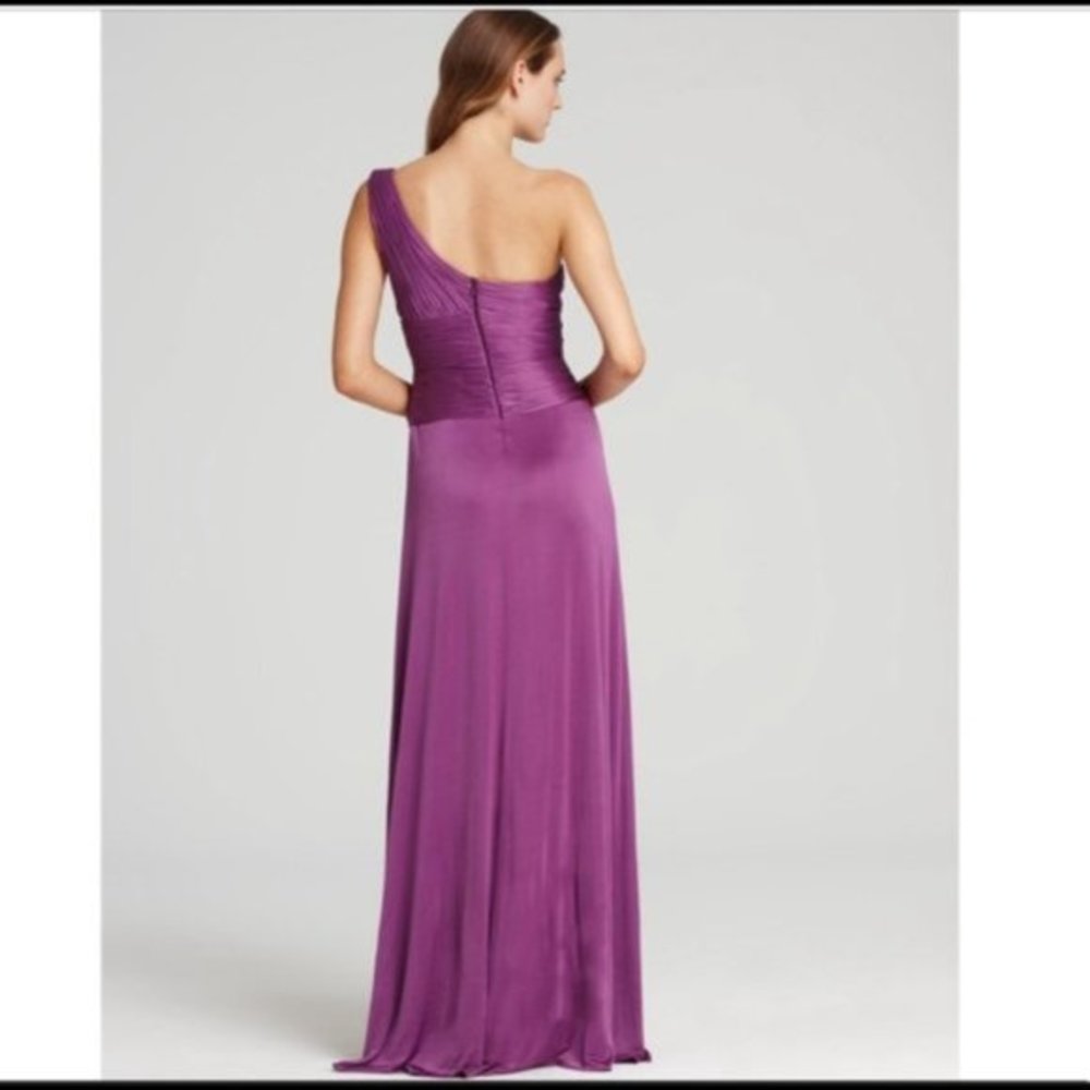 BCBGMaxaria One Shoulder Nikita Maxi‎ Dress Women Size Medium - Picture 2 of 9